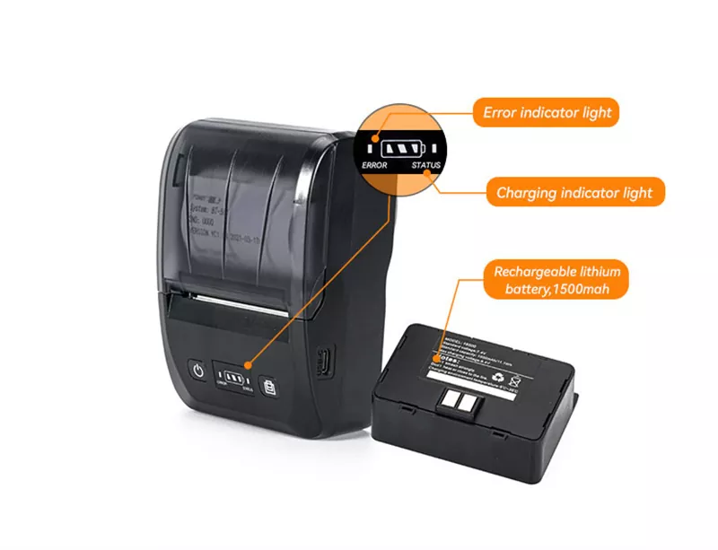 58mm Thermal Bluetooth Portable Receipt Printer